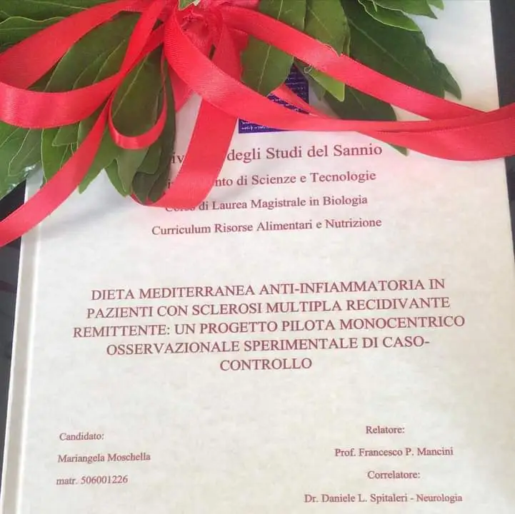 Dieta mediterranea anti-infiammatoria in pazienti con sclerosi multipla recidiva remittente: un progetto pilota unicentro, osservazionale, sperimentale di caso-controllo